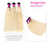 Ombre Blonde Hair Bundles With Frontal Straight Hair Bundles 1B/613 Hair Color