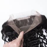 Deep Wave 3 Bundles With 360 Frontal For Full Head Virgin Human Hair