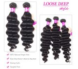 Loose Deep Wave 3 Bundles Human Hair With 360 Lace Frontal Closure