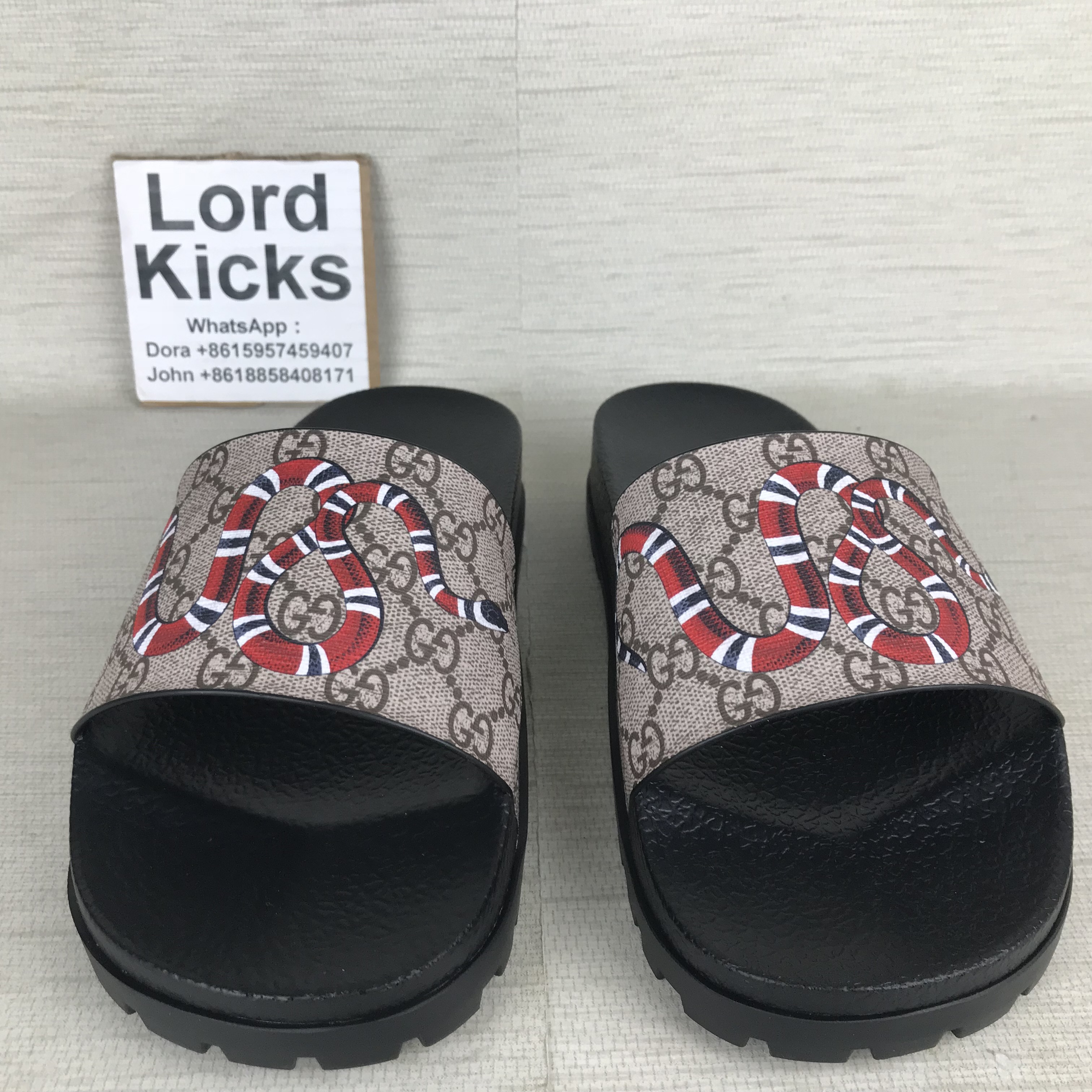 gucci slides with snake