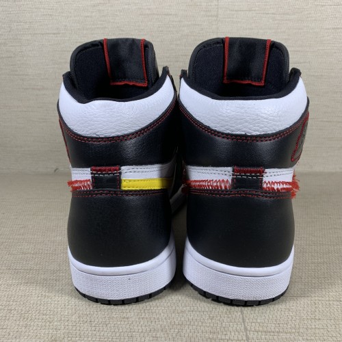 Us 170 00 Jordan 1 Retro High Defiant White Black Gym Red Cd M Lordkicks Net