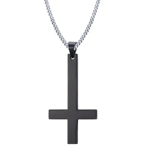 Wholesale Stainless Steel Inverted Cross Pendant