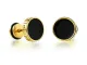 Wholesale Stainless Steel Mens Two-tone Stud Earring