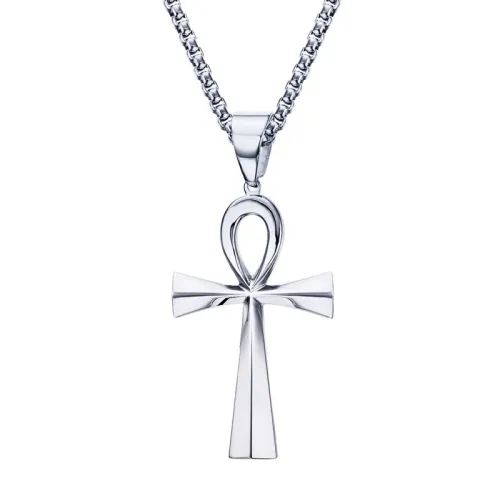 Wholesale Stainless Steel Egyptian Ankh Cross Necklaces