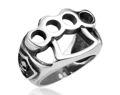 Wholesale Mens Stainless Steel Biker Boxing Ring