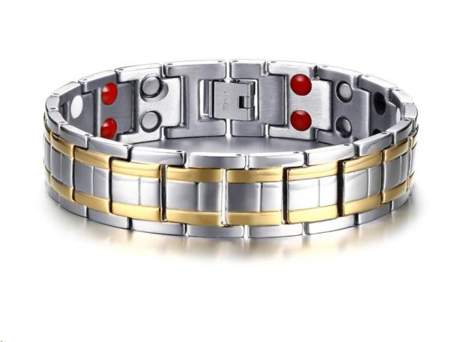 Wholesale Titanium Double Line Magnetic Bracelets