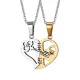 Wholesale Stainless Steel Love Puzzle Couple Pendant