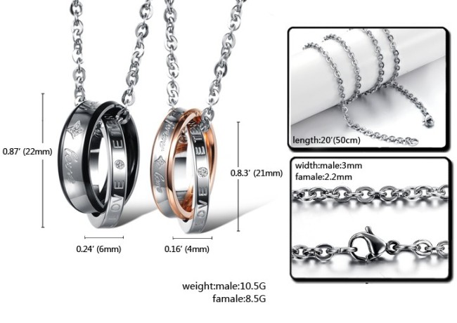 Wholesale Stainless Steel Couple Pendant for Sale