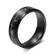 Wholesale 8mm Black Men's ECG Tungsten Ring