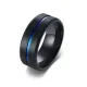 Wholesale Mens Stainless Steel Black Ring Band