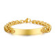 Wholesale Stainless Steel Gold Plated ID Bracelets Womens