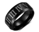 Wholesale Stainless Steel Roman Numerals Band Ring