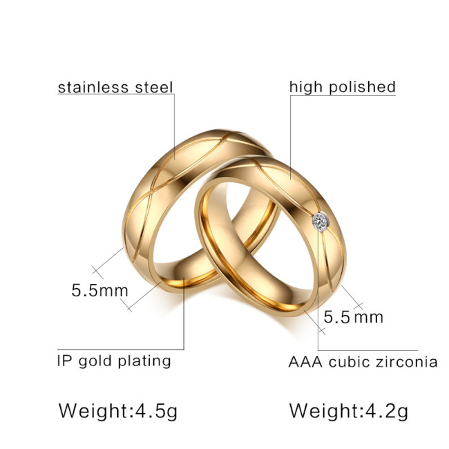 Wholesale Stainless Steel Infinity Wedding Ring for Etsy