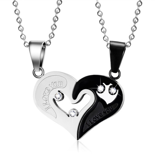 Wholesale Stainless Steel Puzzle Heart Jewelry
