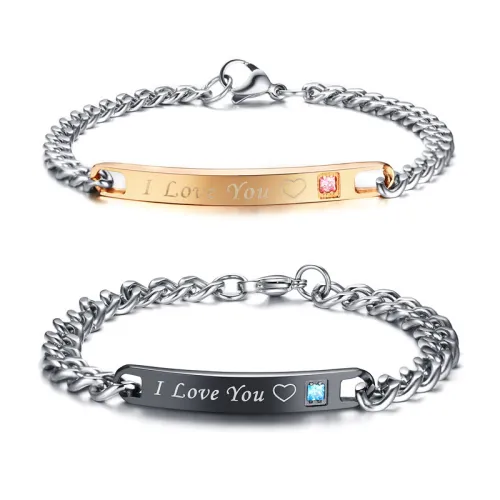 Wholesale Stainless Steel Matching Bracelets for Him and Her
