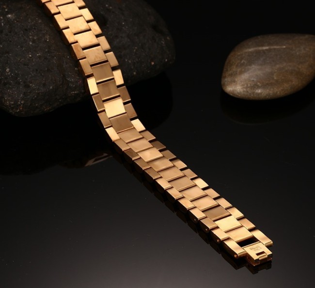 Wholesale Stainless Steel Gold Plated Bracelet Watch Band