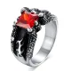 Wholesale Stainless Steel Claw CZ Biker Rings for Men