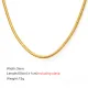 Wholesale Stainless Steel Round Snake Chain Necklace