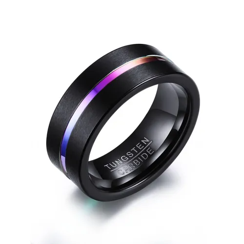 Wholesale Rainbow Tungsten Carbide Rings