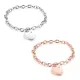 Wholesale Stainless Steel Woman Heart Padlock Bracelet