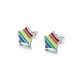 Wholesale Stainless Steel Star Rainbow Pride Earrings