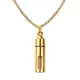 Wholesale Stainless Steel Simple Cylinder Perfume Bottle Pendant