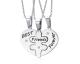 Wholesale Stainless Steel Best Friend Pendants with CZ
