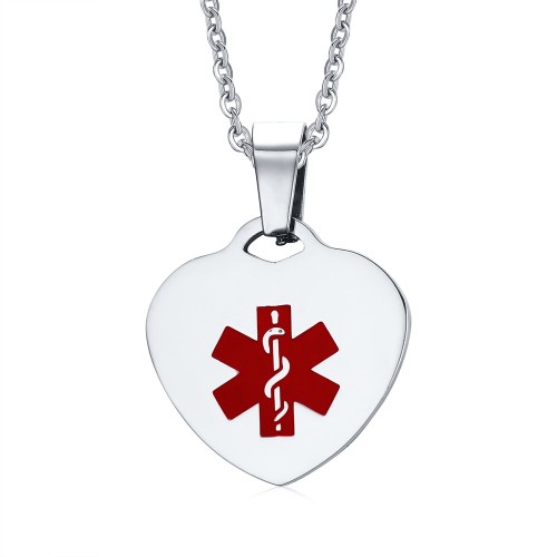 Wholesale Stainless Steel Medical Heart Pendant