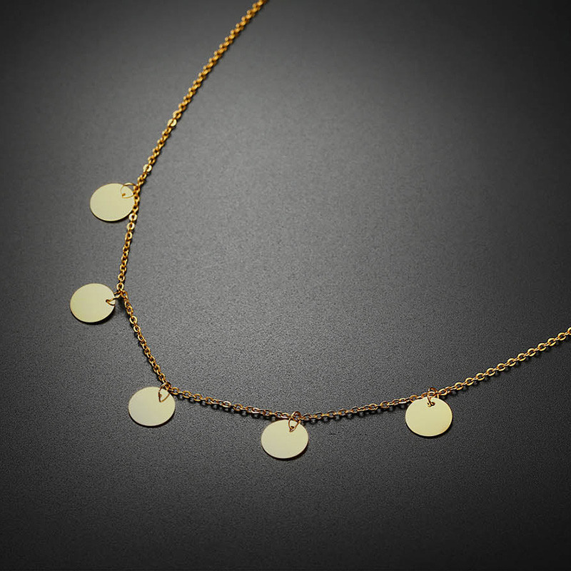 Wholesale Stainless Steel Multi Coin Necklace JC Love Jewelry