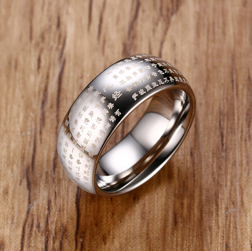 Wholesale Stainless Steel Thumb Scriptures Rings for Men