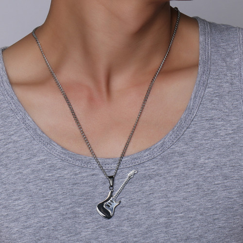 Wholesale Stainless Steel Fashion Guitar Necklaces