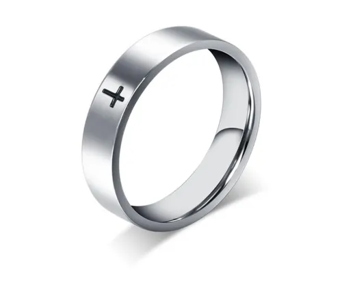 Wholesale Stainless Steel Cross Band Ring