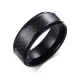 Wholesale Stainless Steel Mens Black Carbon Fiber Ring