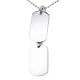 Wholesale Stainless Steel Engraved Double Dog Tag Necklace