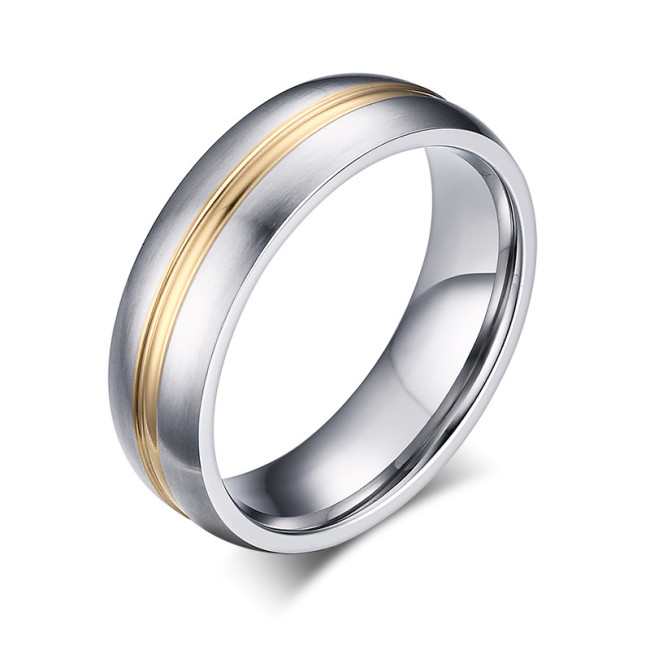 Wholesale Stainless Steel 6mm Mens Wedding Band