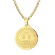 Wholesale Stainless Steel Thousand-handed Avalokitesvara Coin Pendant