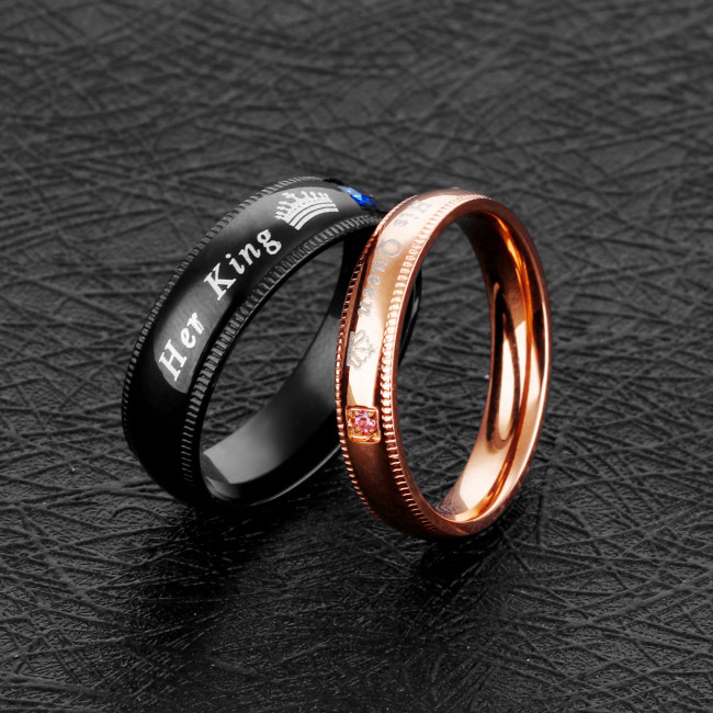 Wholesale Stainless Steel His and Hers Promise Rings