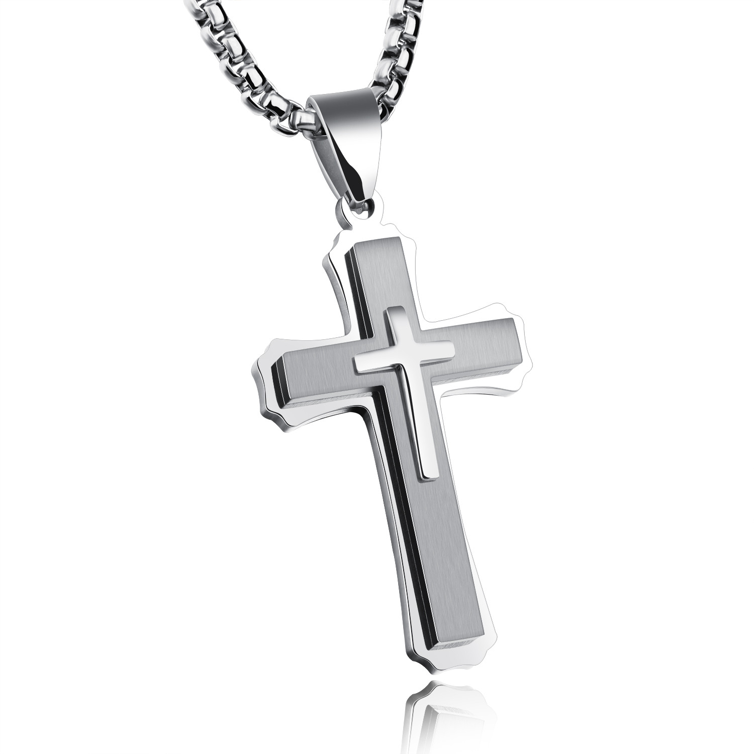 Wholesale Stainless Steel Mens Religious Cross Jewelry丨JC Love Jewelry