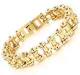 Wholesale Stainless Steel Gold Plated Bicycle Bracelets