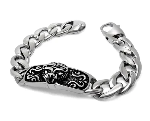 Wholesale Stainless Steel Lion Head Bracelet