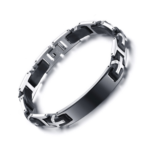 Wholesale Stainless Steel Black Bracelets for Guys