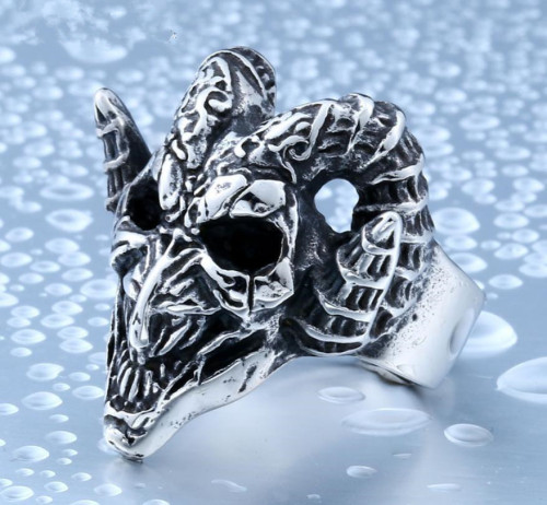 Wholesale Stainless Steel Mens Skull Ring