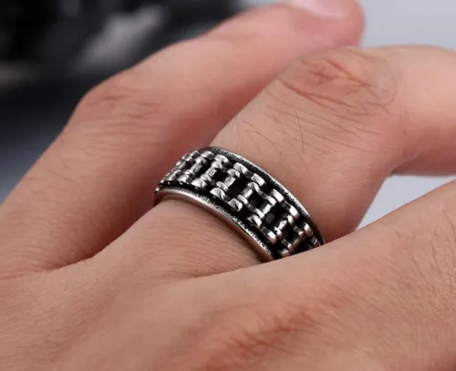 Wholesale Stainless Steel Mens Motorcycle Rings