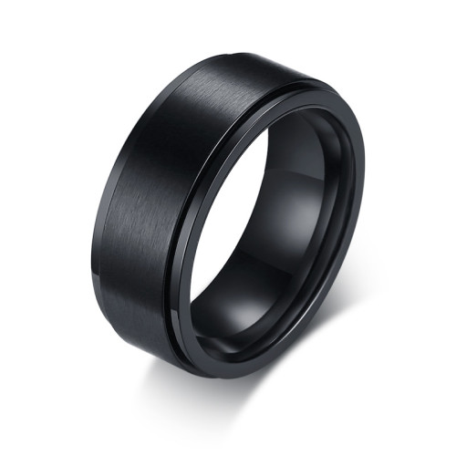 Wholesale Stainless Steel Black Ring Band