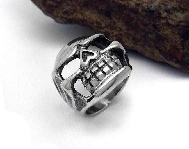 Wholesale Stainless Steel Skull Rings Jewelry