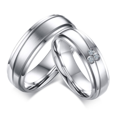 Wholesale Stainless Steel Wedding Ring Band Sets