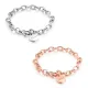 Wholesale Stainless Steel Rope Link Chain Couple Bracelet