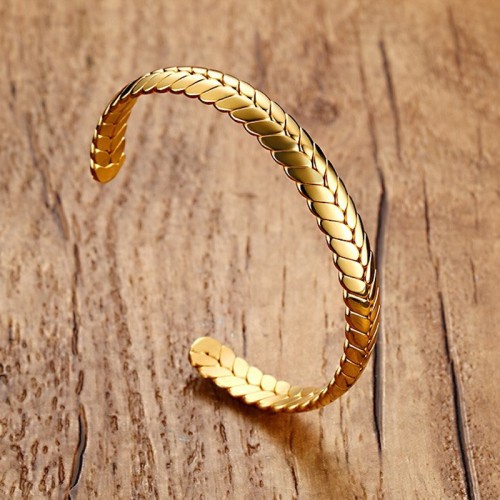 Wholesale Stainless Steel Wheat Bangle