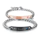 Wholesale Stainless Steel His Beauty Her Beast Couple Bracelet