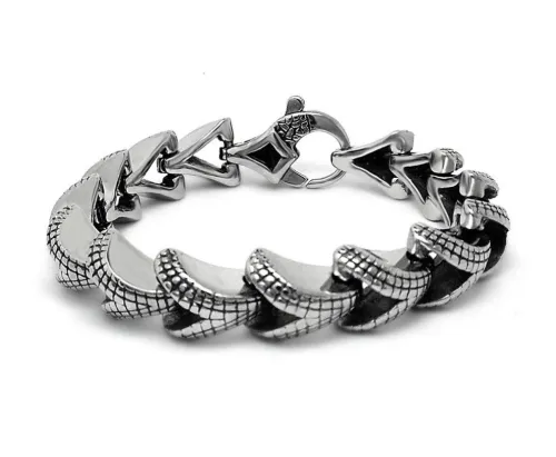 Wholesale Stainless Steel Fashion Snake Skeleton Bracelet